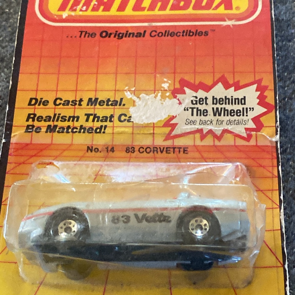 VTG 1983 Matchbox Corvette. Sealed.